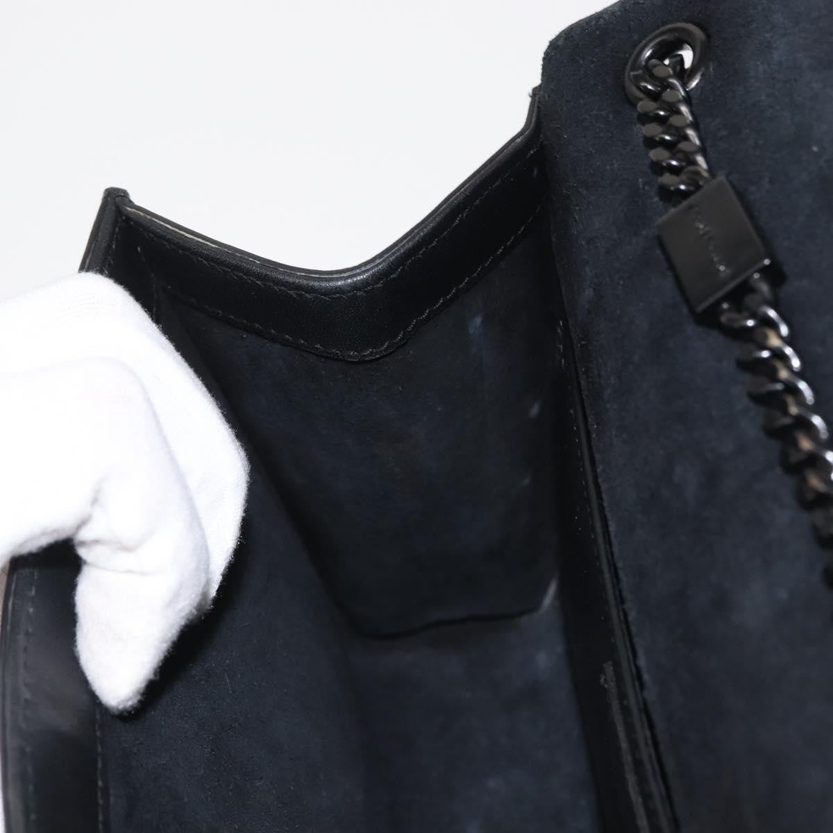 Saint Laurent Classic Monogram Tassel Crossbody Bag Suede, BLACK, SUEDE, Shoulder bag