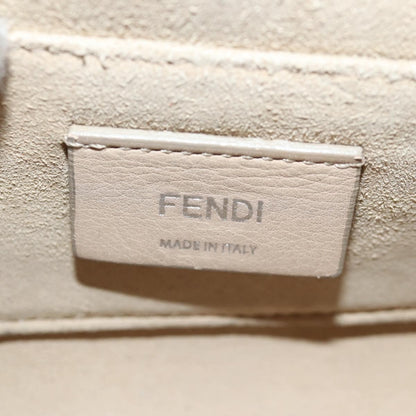 Fendi Kan I Bag Leather, GRAY, LEATHER, Handbag