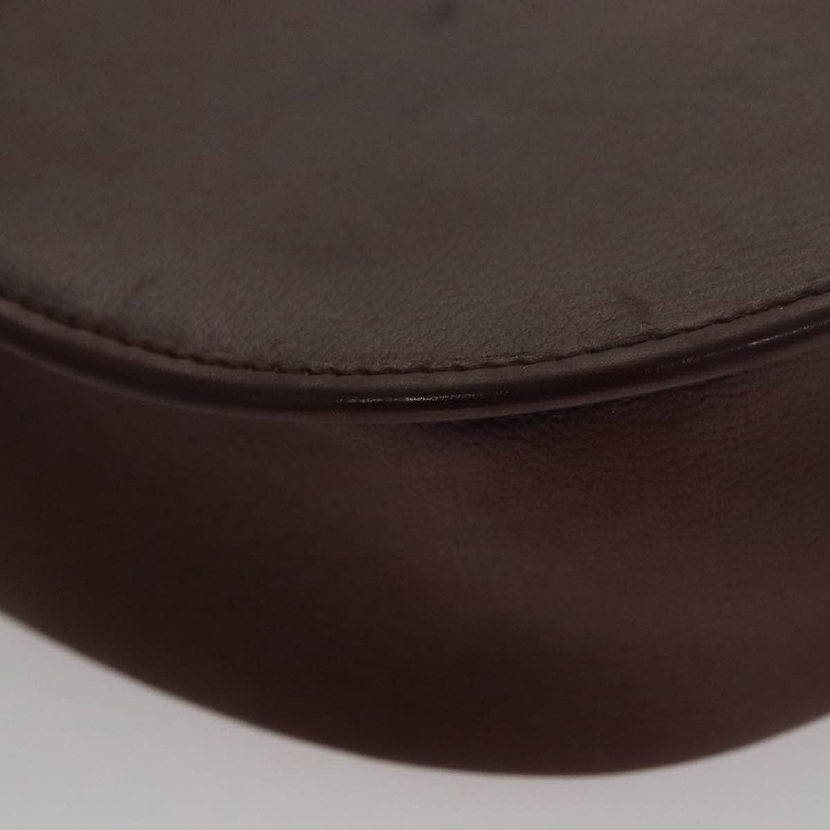 Christian Dior Vintage Trotter Shoulder Bag Canvas, BURGUNDY, LEATHER, Shoulder bag