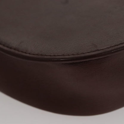 Christian Dior Vintage Trotter Shoulder Bag Canvas, BURGUNDY, LEATHER, Shoulder bag