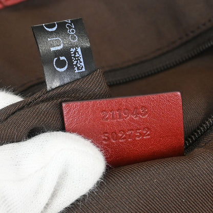 Gucci Sukey Tote GG Canvas with Leather, BROWN, CANVAS, Tote bag