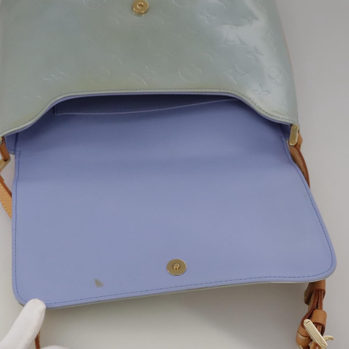 Louis Vuitton Thompson Street Handbag Monogram Vernis, PURPLE, PATENT_LEATHER, Handbag