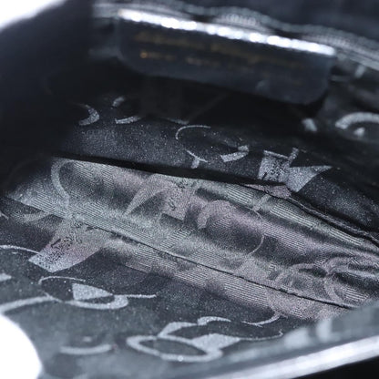 Salvatore Ferragamo Flap Handbag Leather, BLACK, LEATHER, Handbag