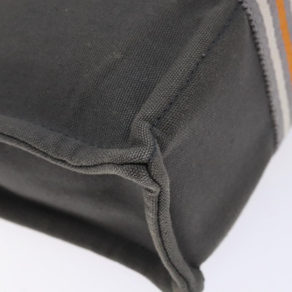 Hermes Fourre Tout Tote Canvas, GRAY, CANVAS, Tote bag