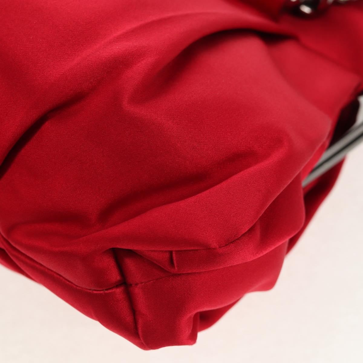 Christian Louboutin Yoyo Frame Clutch Satin, RED, SATIN, Clutche & pouche