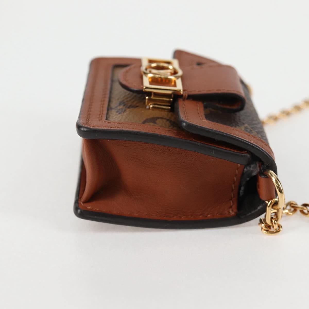 Louis Vuitton Dauphine Chain Wallet Reverse Monogram Canvas, BROWN, CANVAS, Wallets