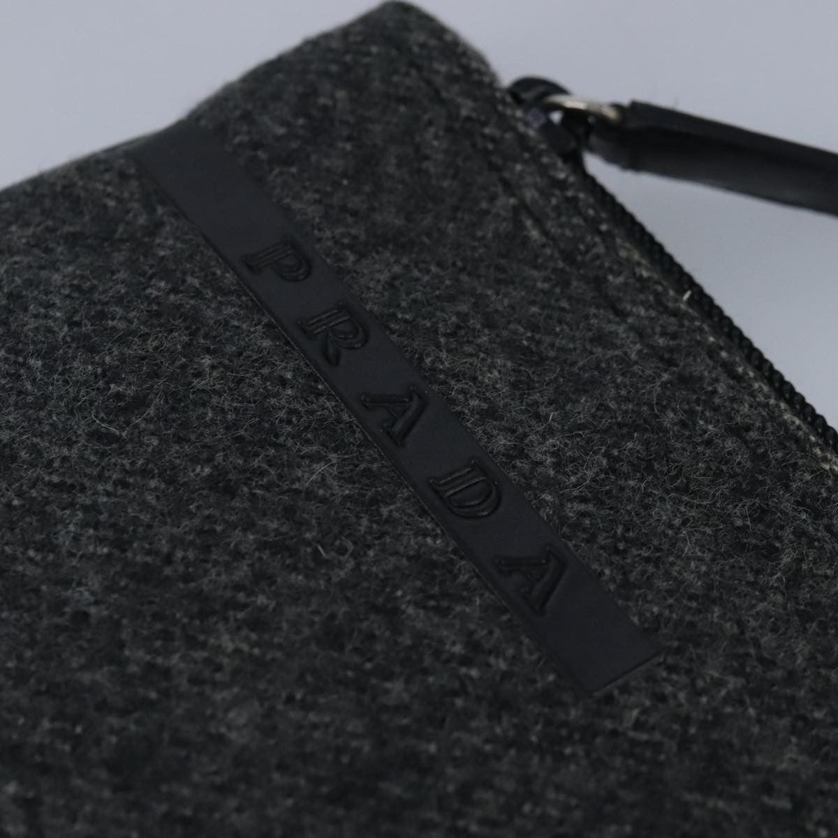 Prada Sport pouch Wool, BLACK, WOOL, Clutche & pouche