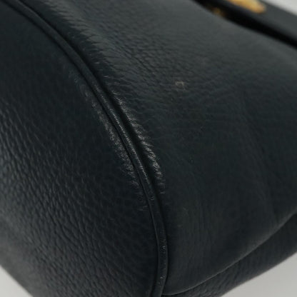 Christian Dior Vintage Handbag Leather, NAVY, LEATHER, Handbag