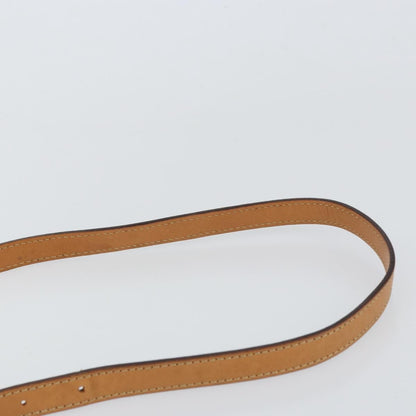 Celine Vintage Macadam Shoulder Bag Canvas and Leather, BEIGE, CANVAS, Shoulder bag