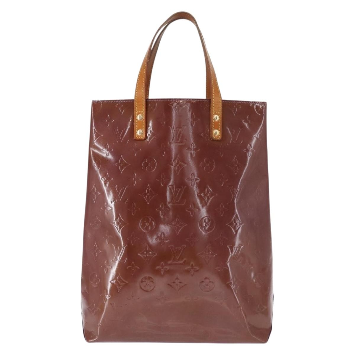 Louis Vuitton Reade Handbag Monogram Vernis, PURPLE, PATENT_LEATHER, Handbag