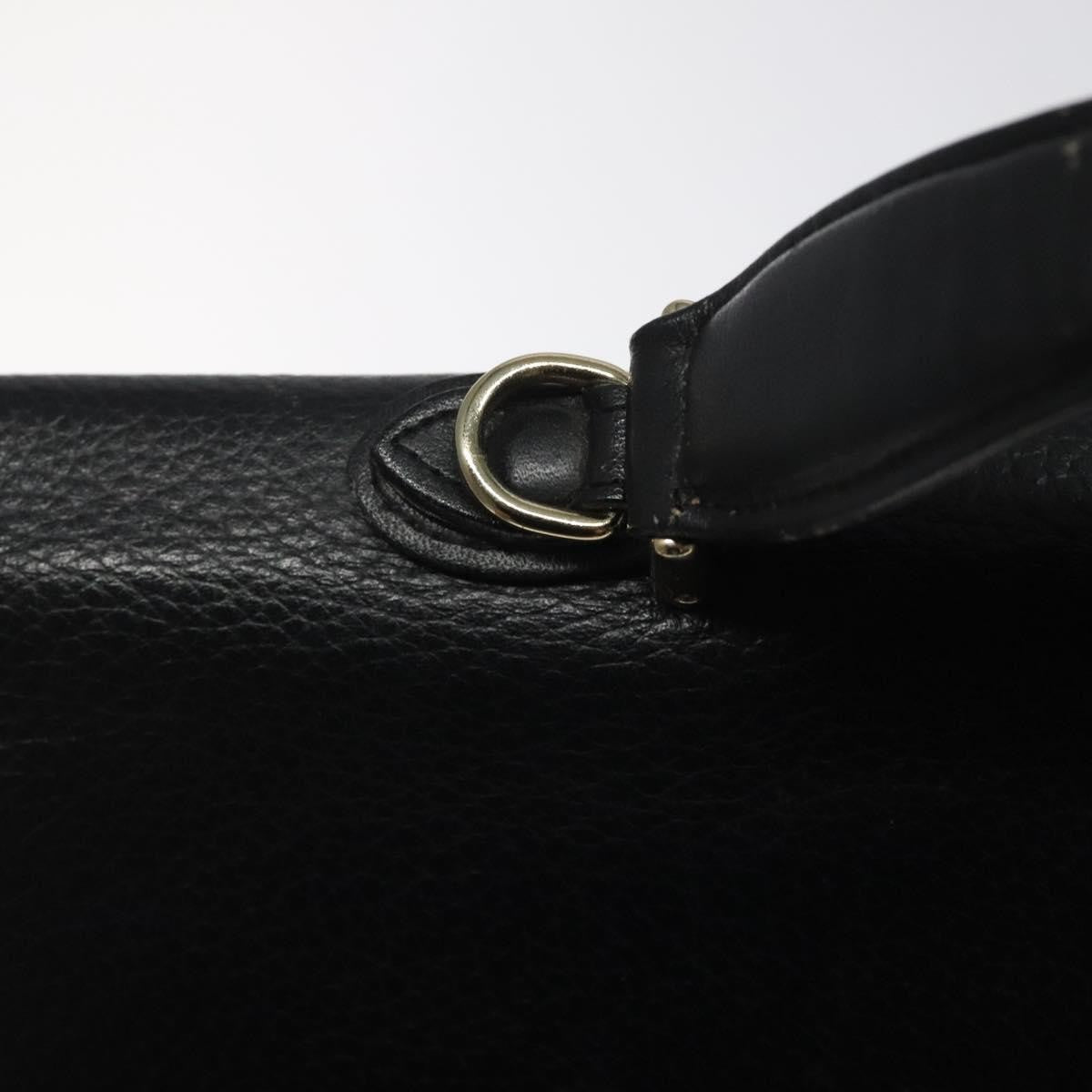 Burberry Convertible Briefcase Leather with London Check Coated Canvas, BLACK, LEATHER, Briefcase