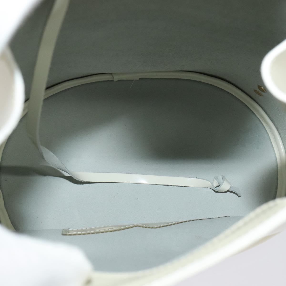 Salvatore Ferragamo Vintage Gancini Backpack Patent Leather, WHITE, PATENT_LEATHER, Backpack