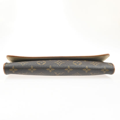 Louis Vuitton Twin Handbag Monogram Canvas, Brown, Canvas, Clutch