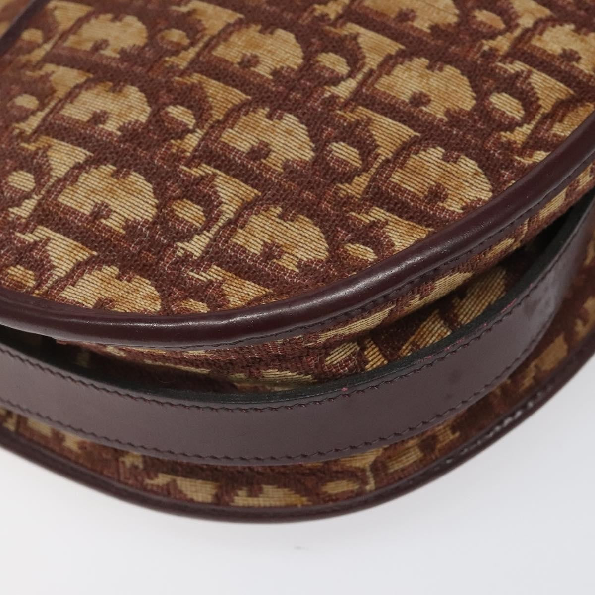 Christian Dior Vintage Trotter Shoulder Bag Canvas, RED, CANVAS, Shoulder bag