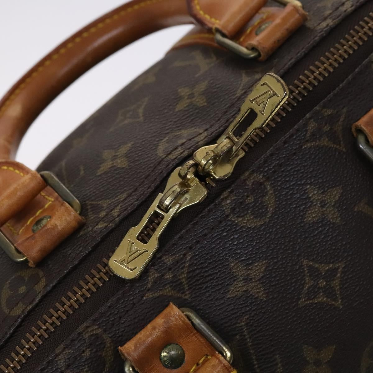 Louis Vuitton Keepall Bag Monogram Canvas, BROWN, CANVAS, Travel bag