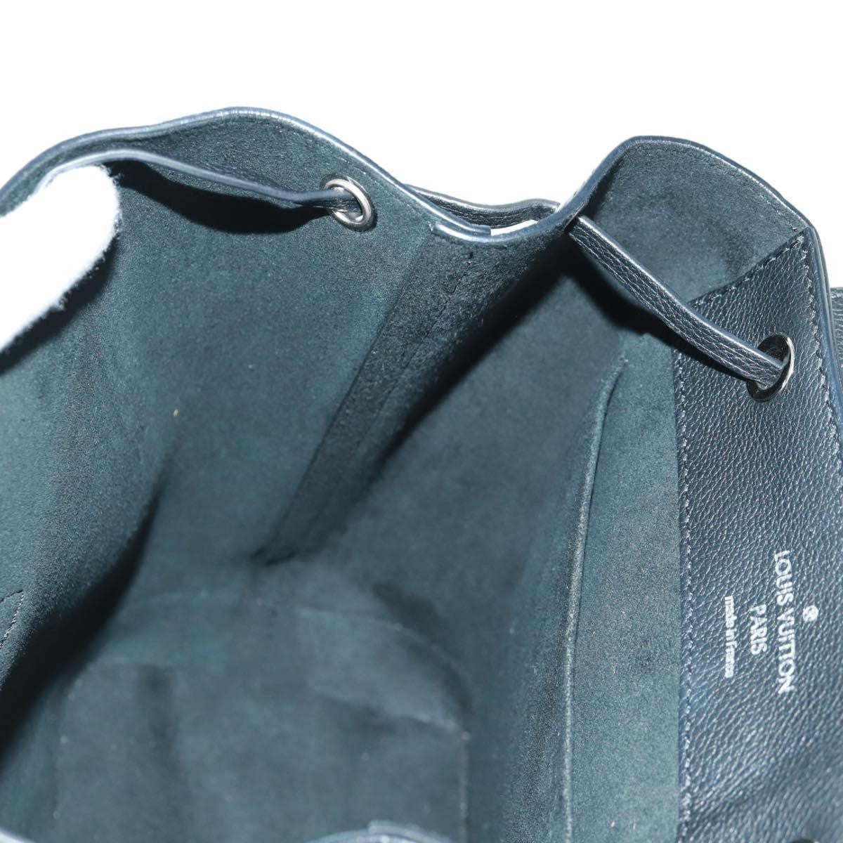 Louis Vuitton Lockme Backpack Leather, BLACK, LEATHER, Backpack