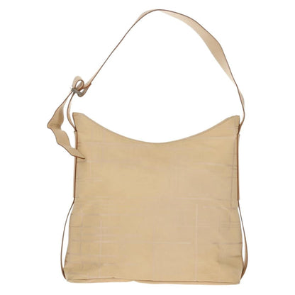 Salvatore Ferragamo Vintage Shoulder Bag Nylon, Beige, Nylon, Shoulder Bag