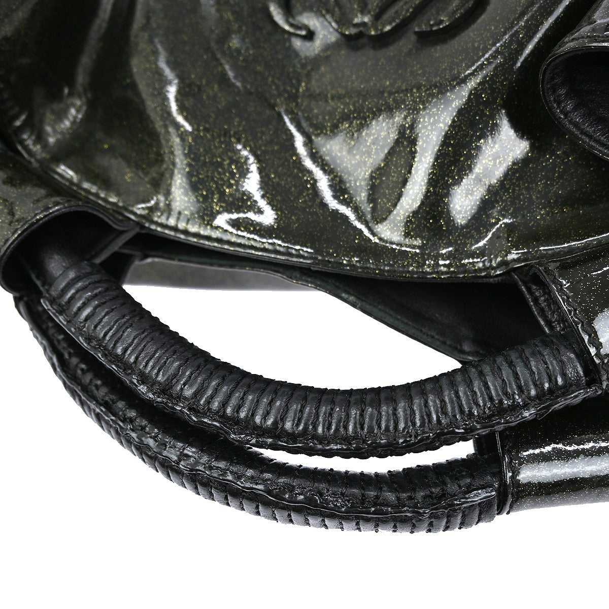 Loewe Aire Hobo Patent, BLACK, PATENT_LEATHER, Handbag