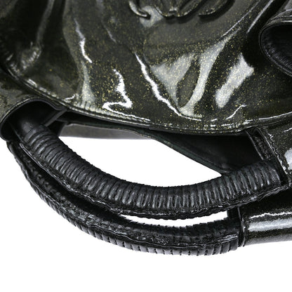 Loewe Aire Hobo Patent, BLACK, PATENT_LEATHER, Handbag