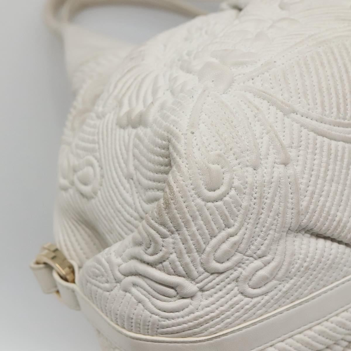 Bvlgari Chandra Hobo Leather, WHITE, LEATHER, Handbag