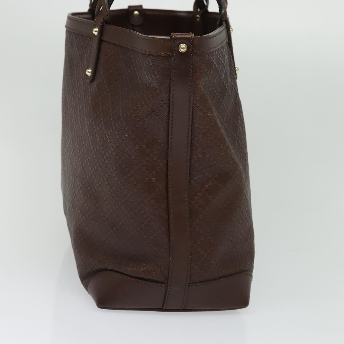 Gucci Craft Tote Diamante Leather, BROWN, LEATHER, Tote bag