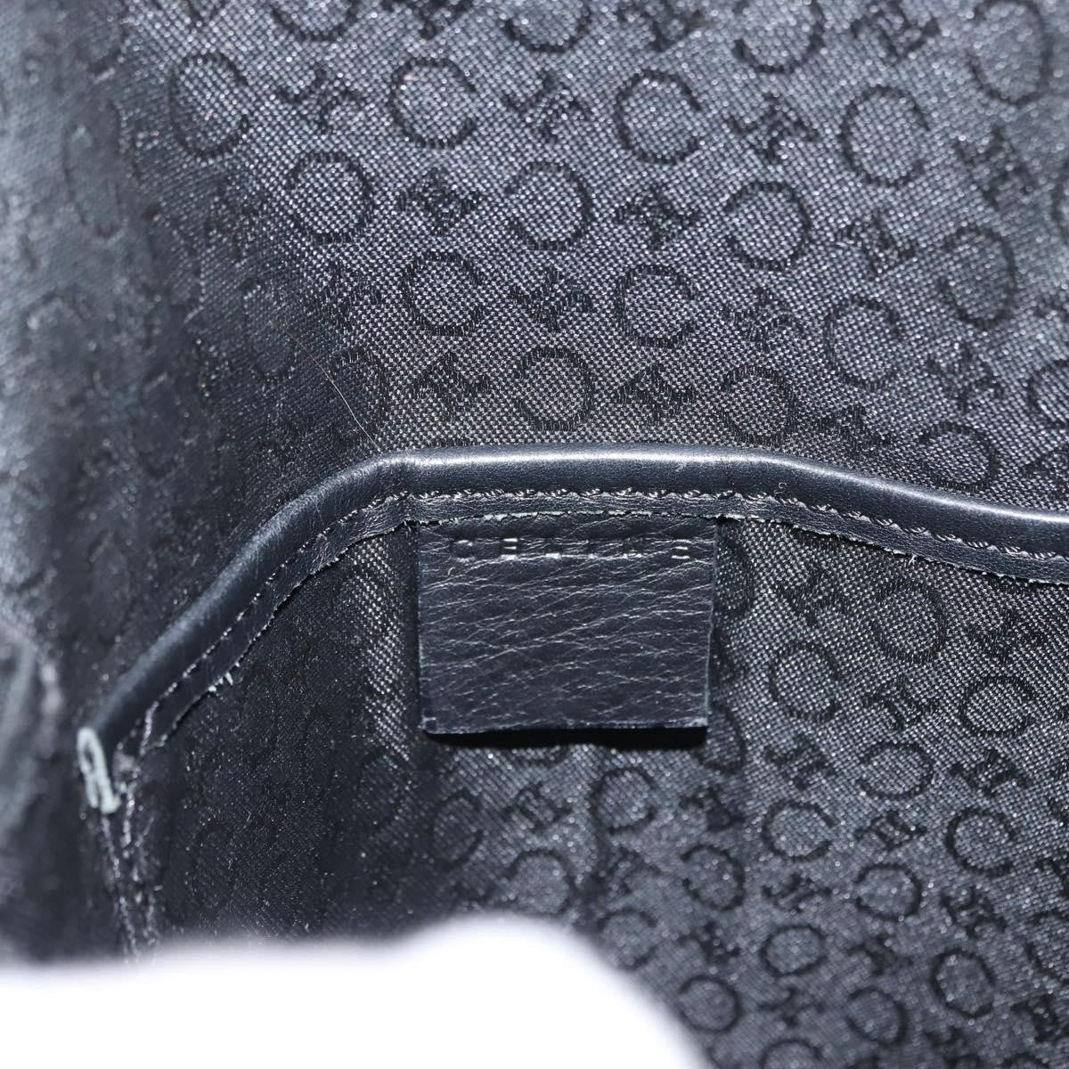 Celine Vintage Macadam Backpack Canvas and Leather, SILVER, PVC, Backpack