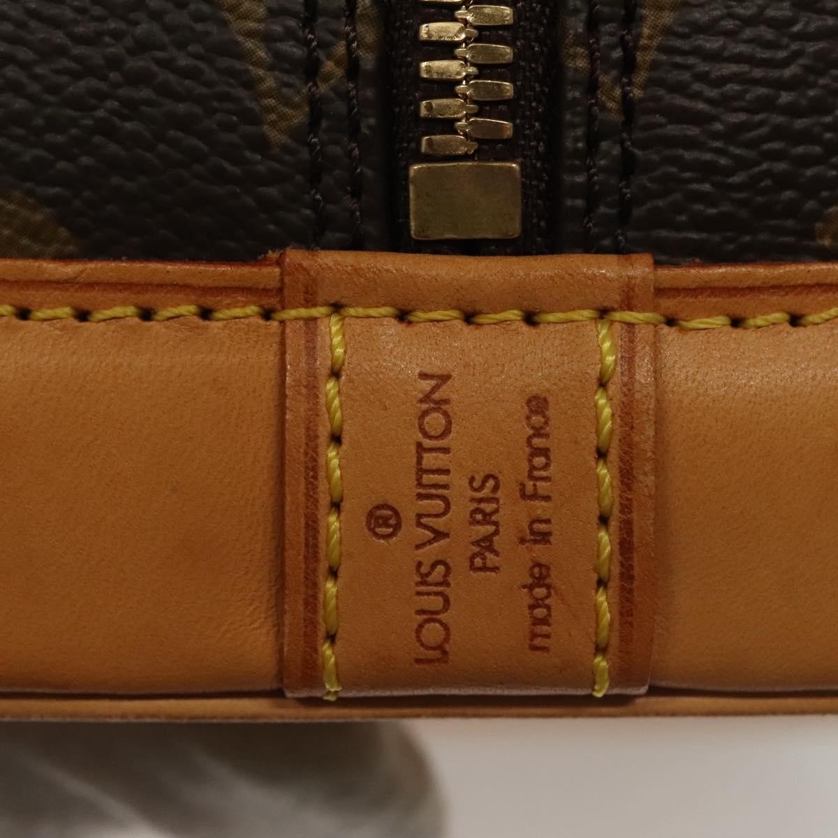 Louis Vuitton Alma Handbag Monogram Canvas, BROWN, CANVAS, Handbag