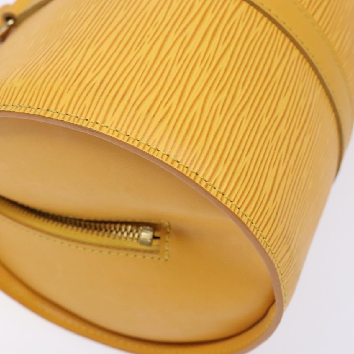 Louis Vuitton Soufflot Handbag Epi Leather, YELLOW, LEATHER, Handbag