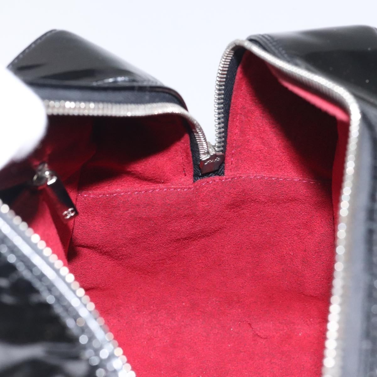 Chanel Chocolate Bar CC Bowler Bag Quilted Patent, BLACK, PATENT_LEATHER, Handbag