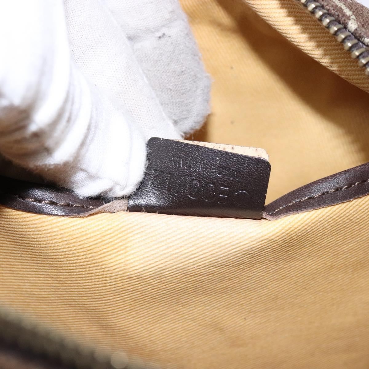 Celine Vintage Macadam Handbag Macadam, BROWN, CANVAS, Handbag