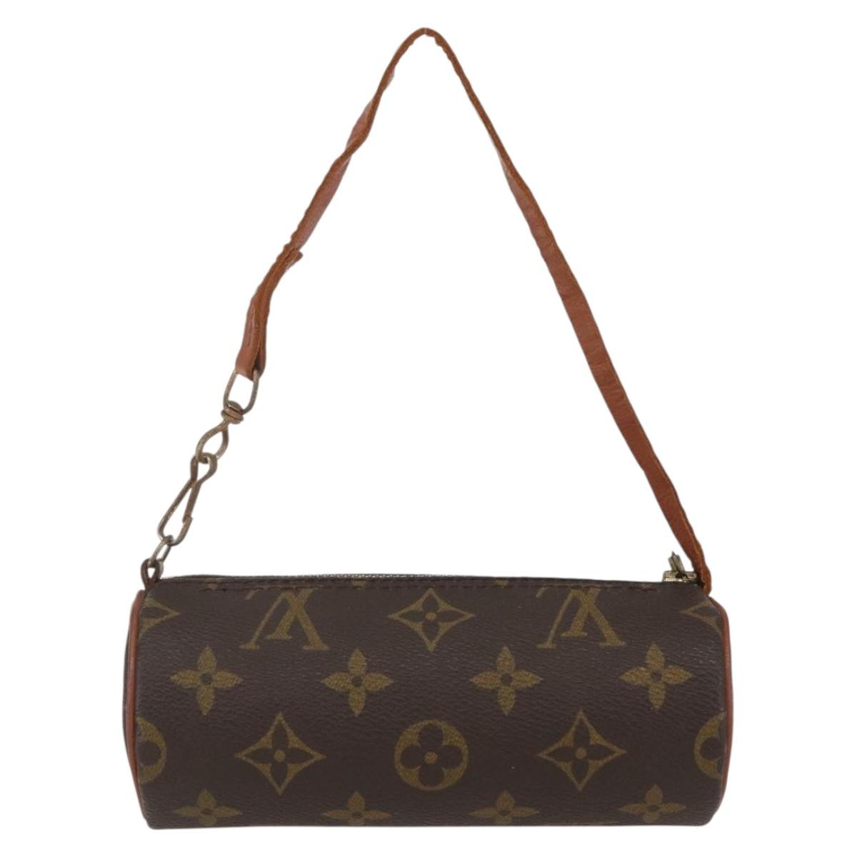 Louis Vuitton Papillon Pochette Monogram Canvas, BROWN, CANVAS, Clutche & pouche