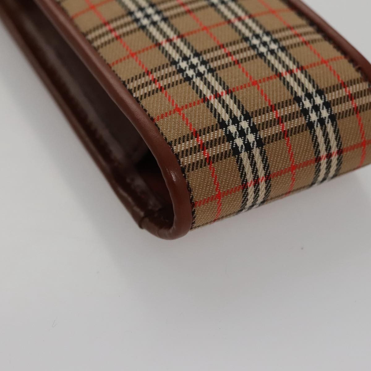 Burberry Nova check Pochette Canvas, BEIGE, CANVAS, Clutche & pouche