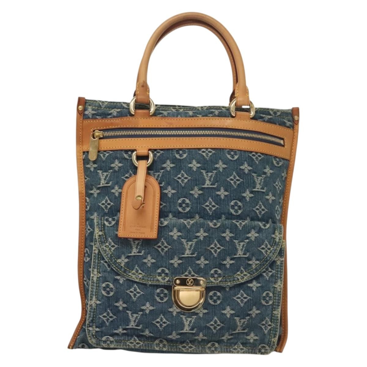 Louis Vuitton Baggy grand modèle Denim, BLUE, DENIM_JEANS, Handbag