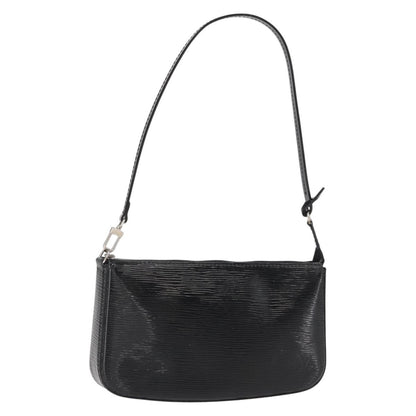 Louis Vuitton Pochette Accessoires NM Electric Epi Leather, BLACK, LEATHER, Clutche & pouche
