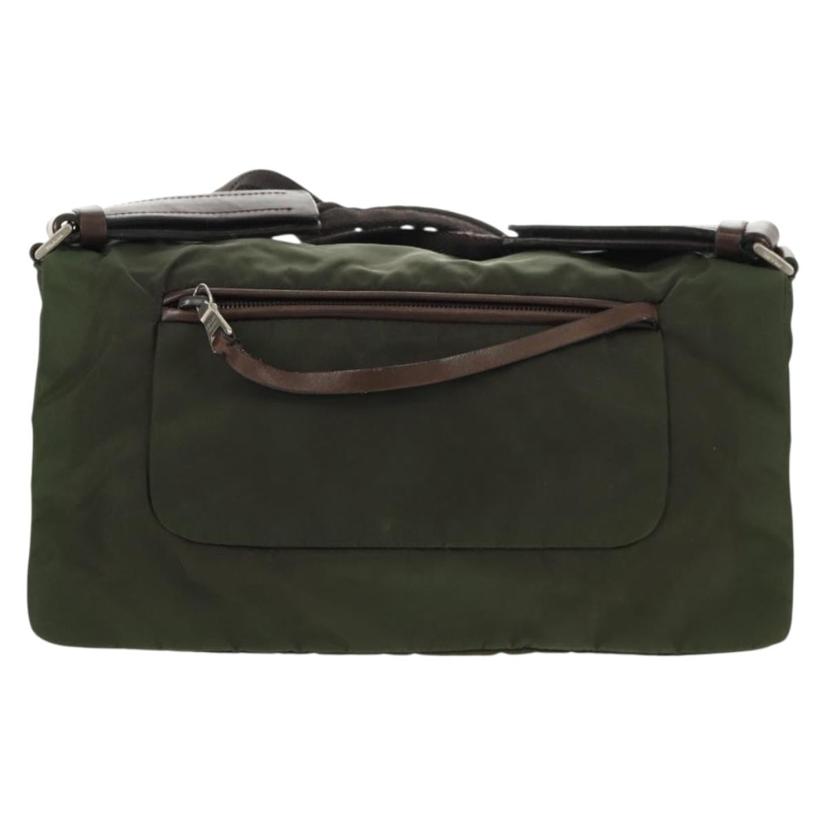 Prada Vintage Shoulder Bag Tessuto, KHAKI, NYLON, Shoulder bag