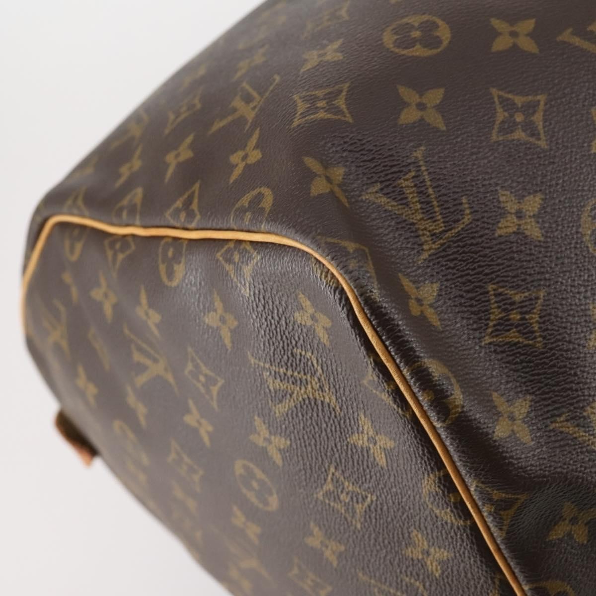 Louis Vuitton Keepall Bag Monogram Canvas, BROWN, CANVAS, Travel bag