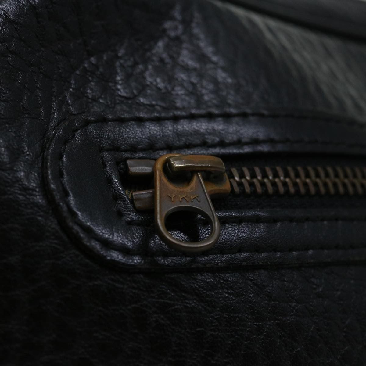 Burberry Zip Clutch Leather, BLACK, LEATHER, Clutche & pouche