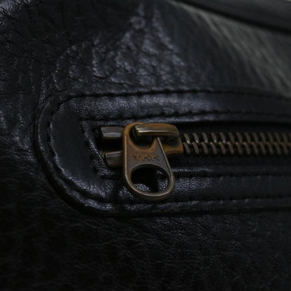 Burberry Zip Clutch Leather, BLACK, LEATHER, Clutche & pouche