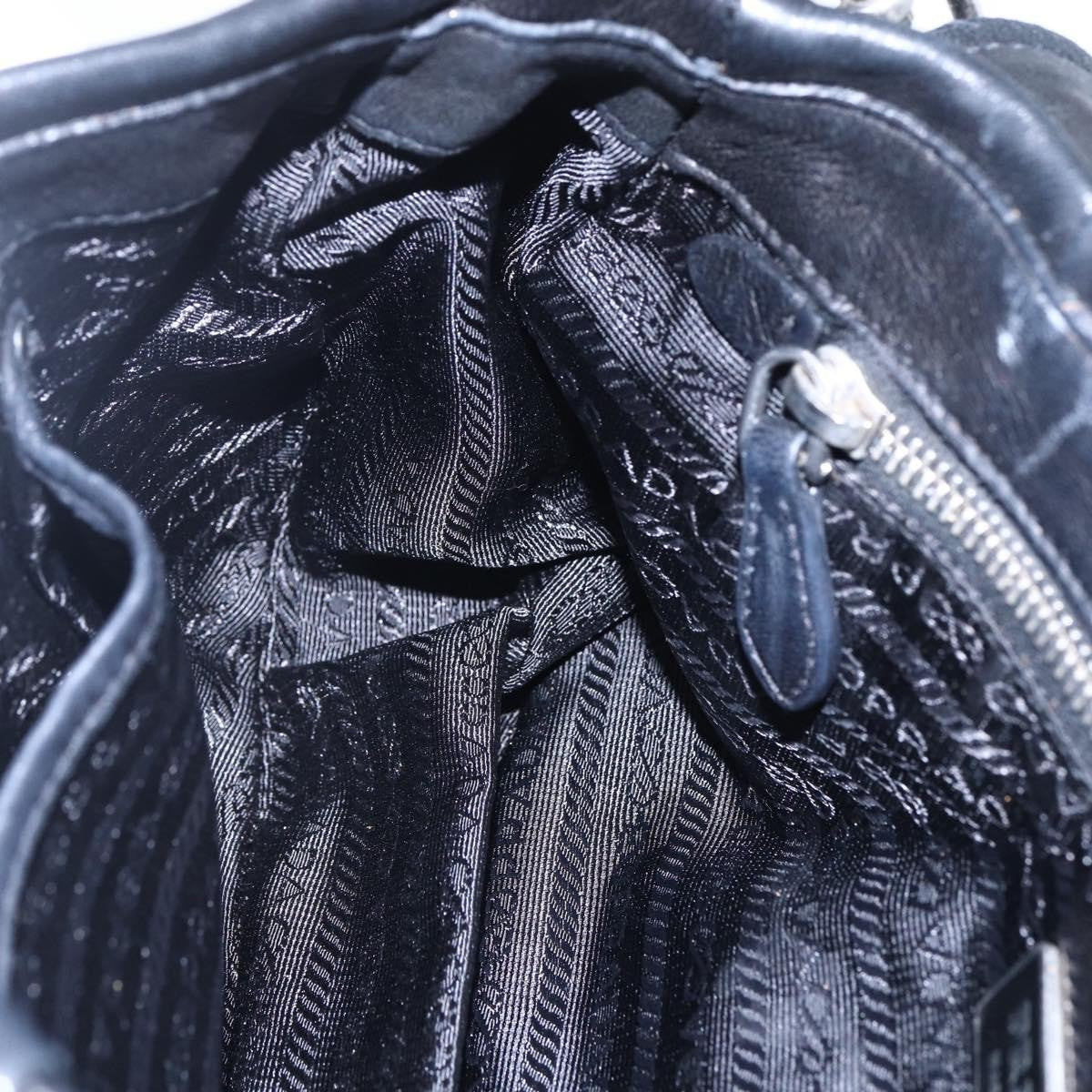 Prada Pushlock Shoulder Bag Leather, BLACK, LEATHER, Shoulder bag