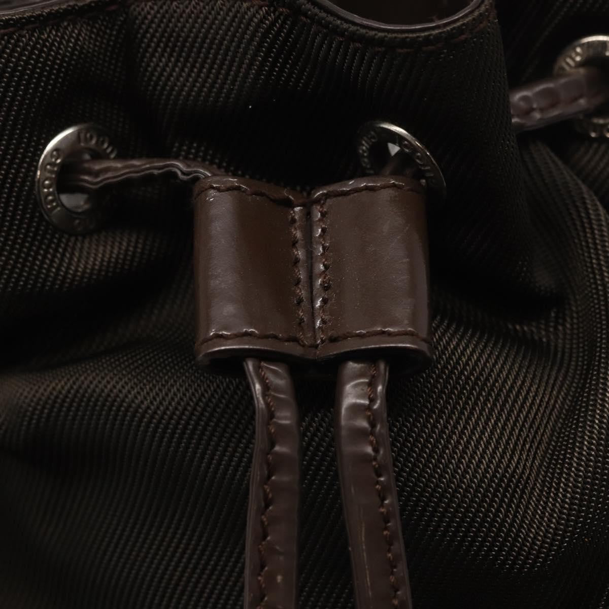 Gucci Vintage Bamboo Sling Backpack Nylon, KHAKI, NYLON, Backpack