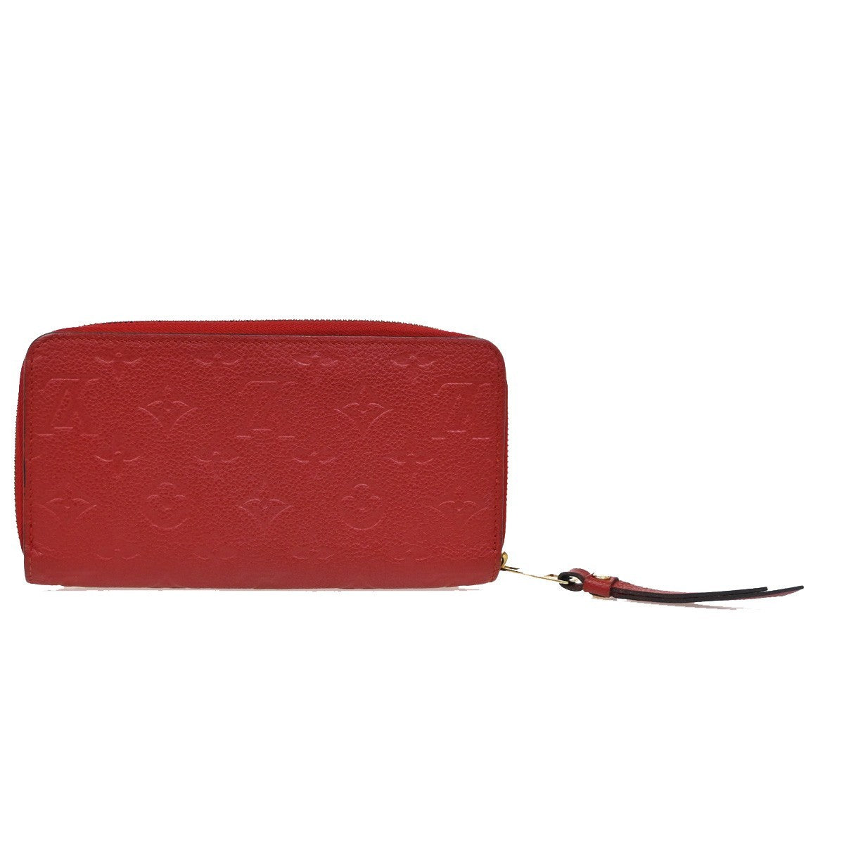 Louis Vuitton Zippy Wallet NM Leather Empreinte, RED, LEATHER, Wallets