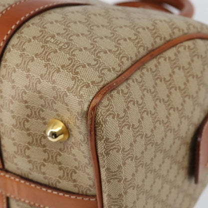 Celine Macadam Handbag Macadam with leather, BEIGE, PVC, Handbag