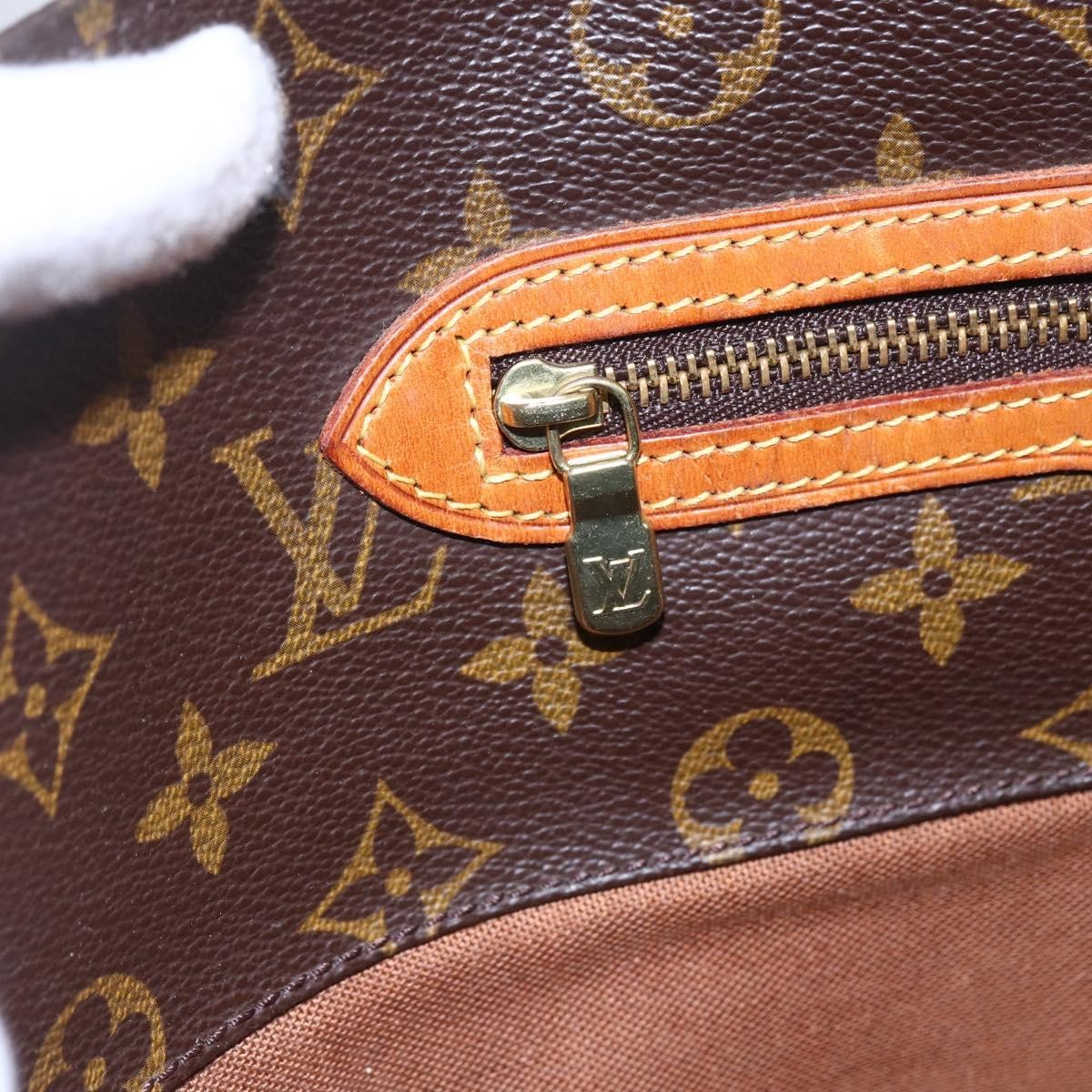 Louis Vuitton Shopping Sac Handbag Monogram Canvas, BROWN, CANVAS, Tote bag