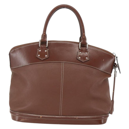 Louis Vuitton Suhali Lockit Handbag Leather, BROWN, LEATHER, Handbag