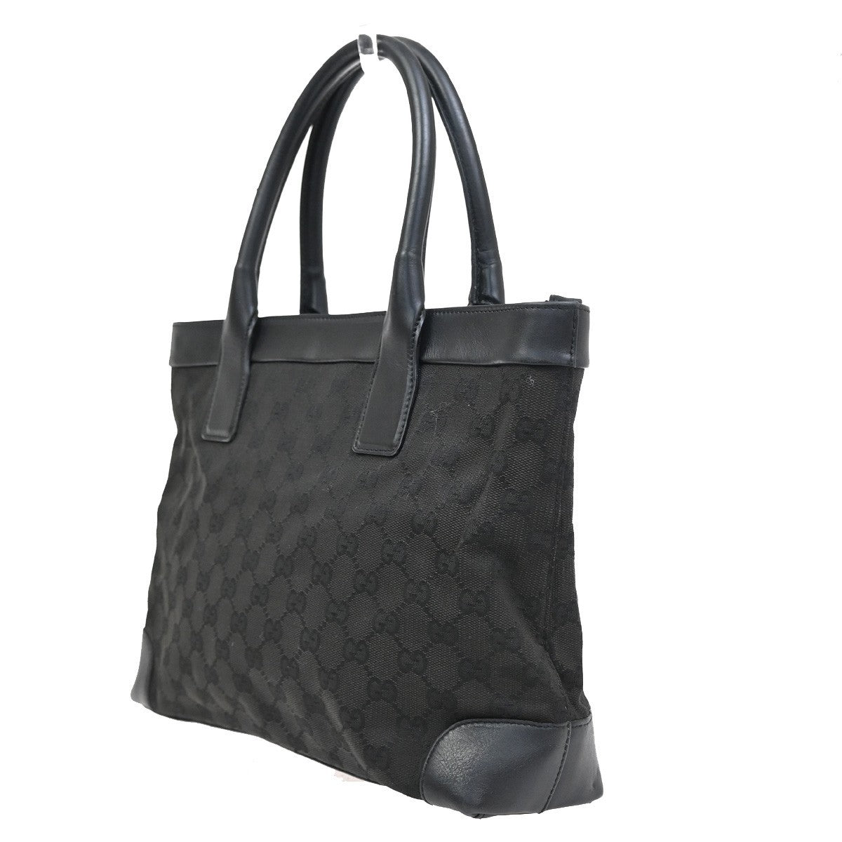 Gucci Vintage tote Canvas, BLACK, CANVAS, Tote bag