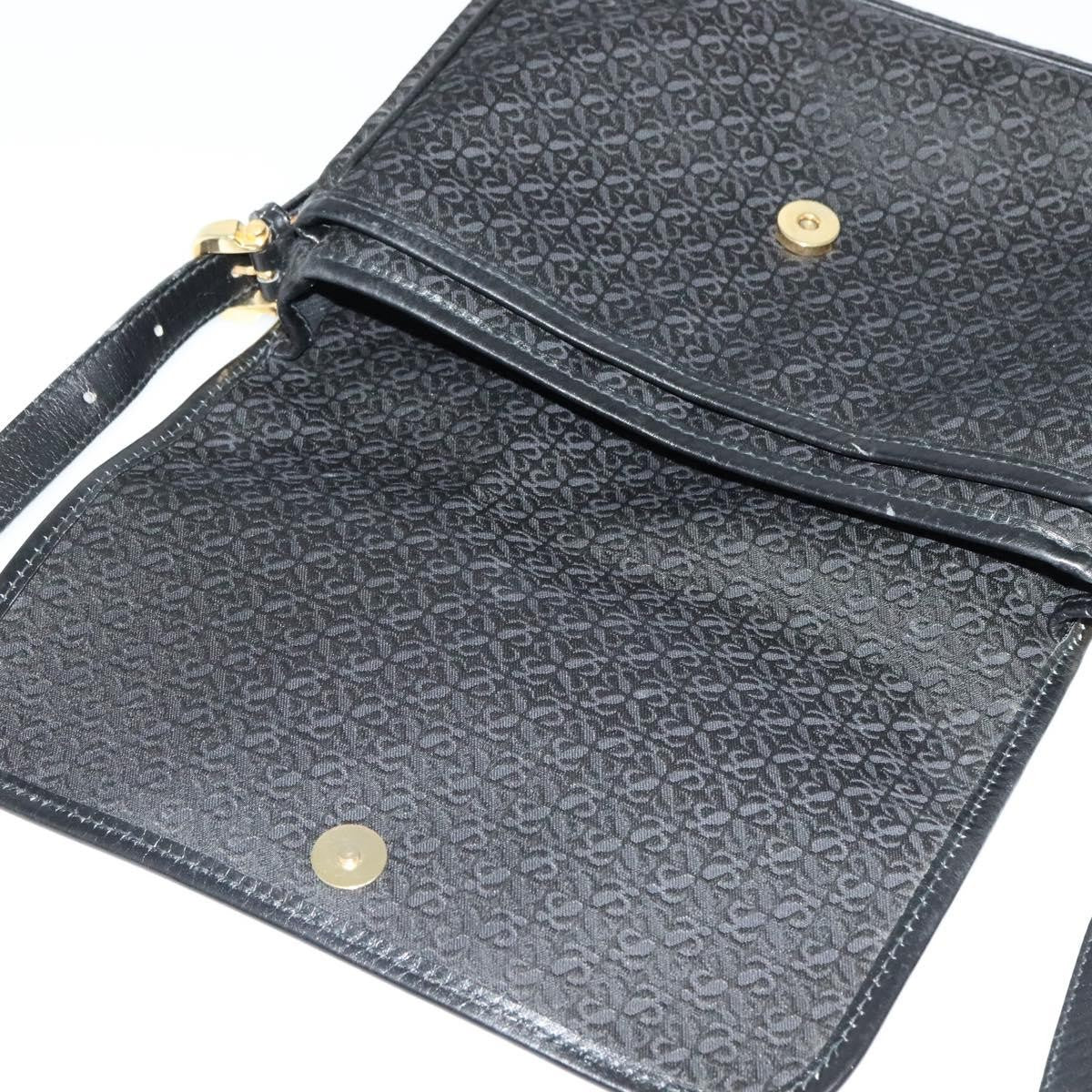 Loewe Flap Messenger Bag Canvas, BLACK, CANVAS, Shoulder bag