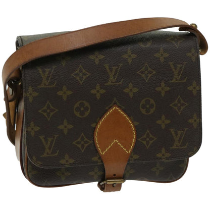 Louis Vuitton Cartouchiere Handbag Monogram Canvas, BROWN, CANVAS, Shoulder bag