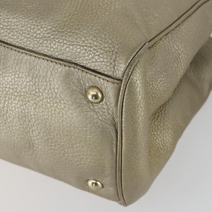 Gucci Bamboo Shopper Tote Leather, BEIGE, LEATHER, Tote bag