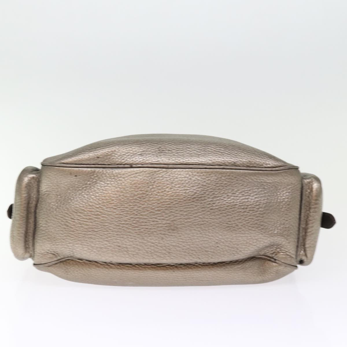 Prada Belted Hobo Vitello Daino, SILVER, LEATHER, Shoulder bag