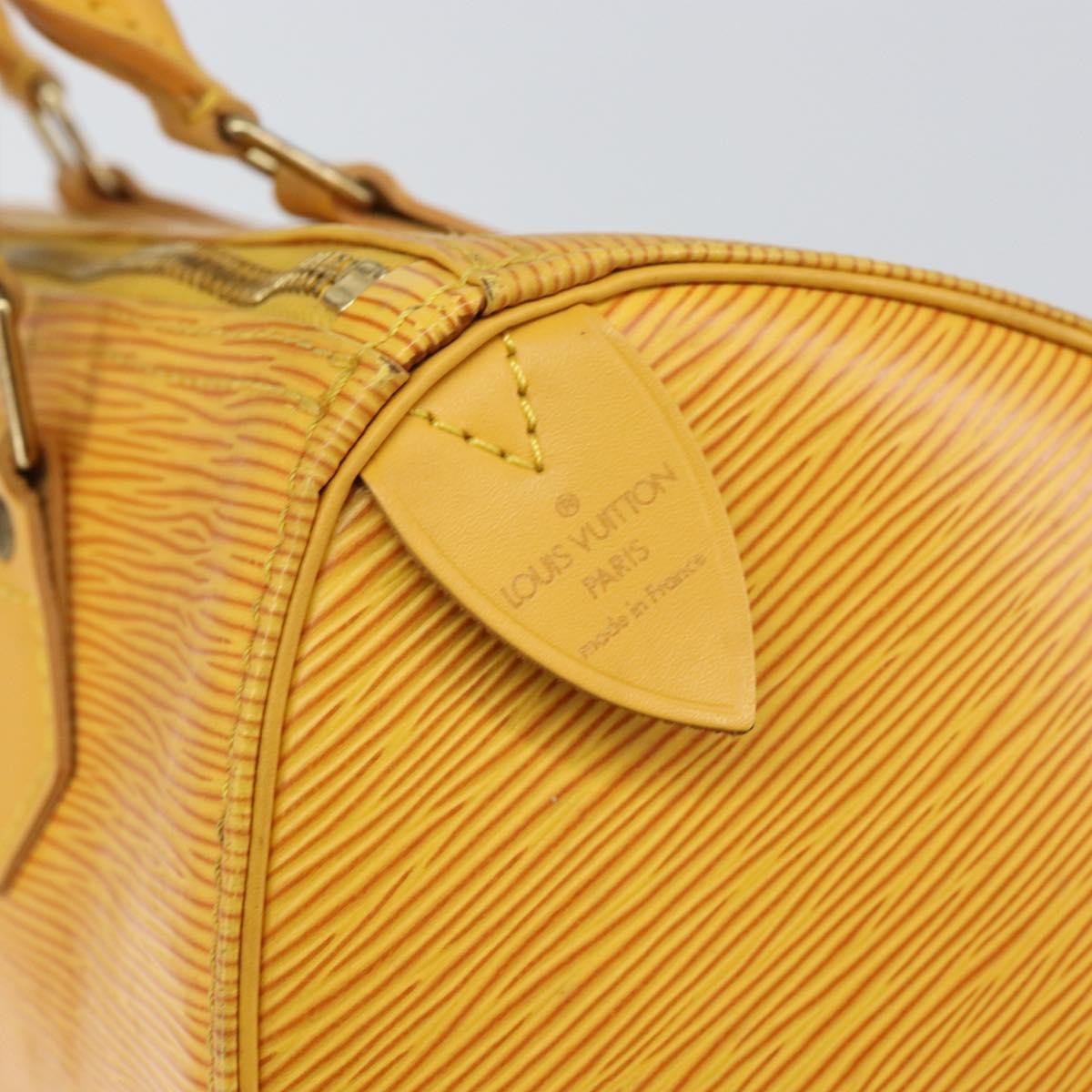 Louis Vuitton Speedy Handbag Epi Leather, YELLOW, LEATHER, Handbag
